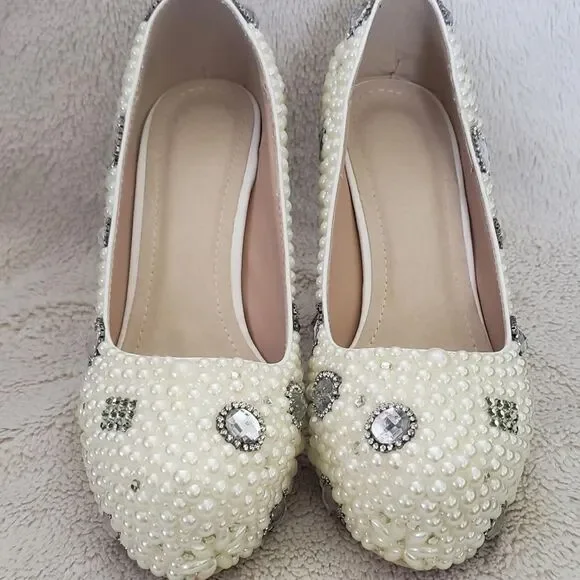 Womens Peal Pump Heels - Picture 1 of 6